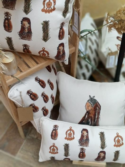 Hand Painted Cushions - by MARIAM BATRAN